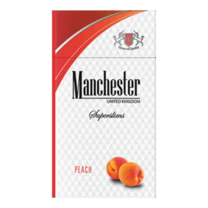 Сигареты Manchester Peach Superslims (Манчестер Персик Суперслимс)