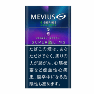 Сигареты Mevius E-series Menthol 5 Frozen Berry Superslims Japan (Мевиус Е-сериес 5 Суперслим Ягоды Япония)